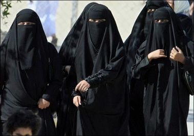 Women on the streets in Saudi
